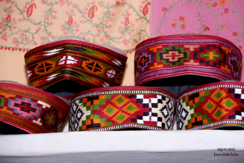 Colourful, vibrant and eye-catching, the Himachali caps are a symbol of pride. #HimachaliCaps #souvenir #IncredibleIndia @alphonstourism