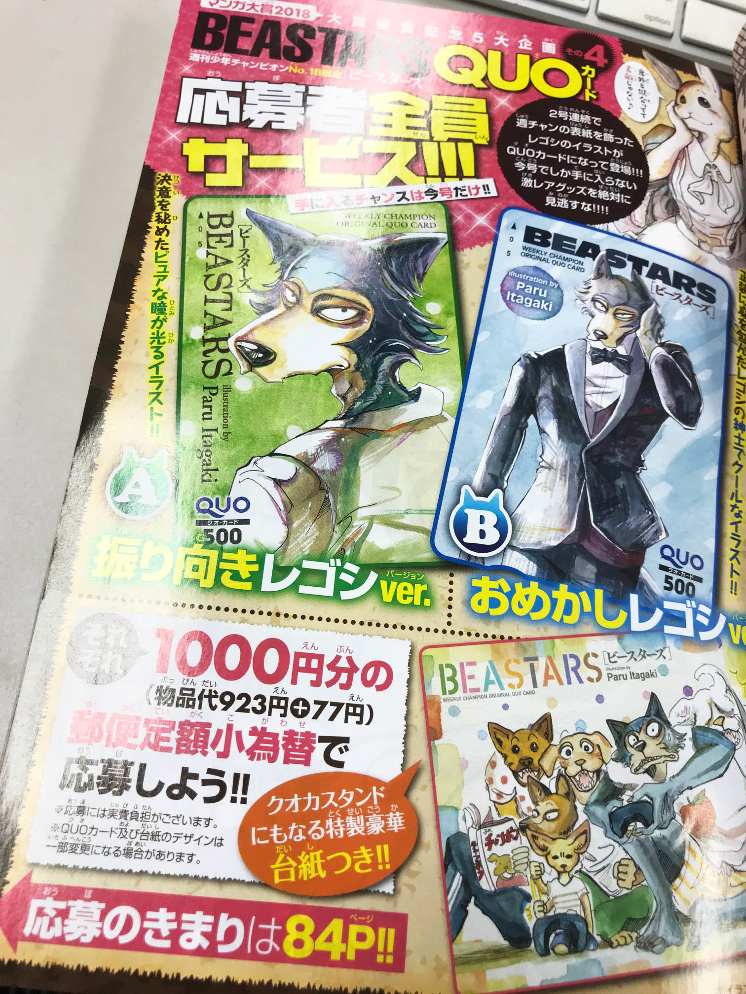 BEASTERS ビースターズ　レゴシ　ジャック　プロフィールカード BEASTERS ビースターズ レゴシ ジャック プロフィールカード