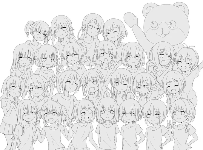 ここ最近描いたもので、後で色塗りするかな・・・のまま中断してしまったイラストです。いつか完成させるかもです。 