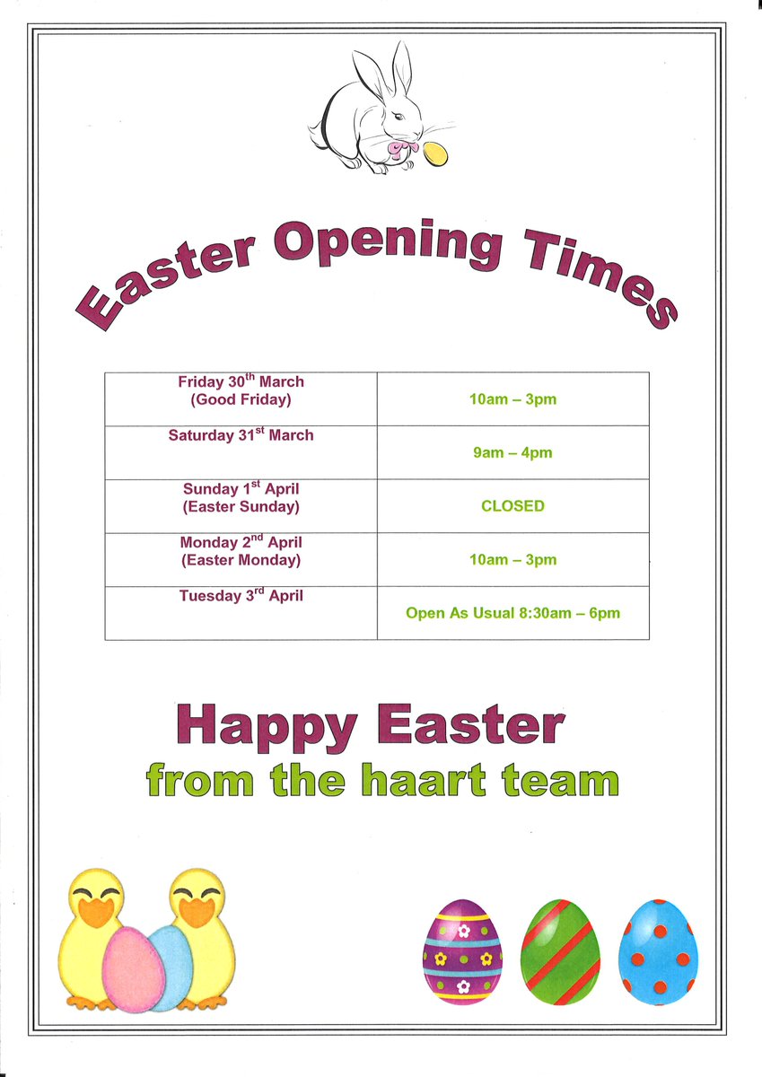 We are still open over the Easter Weekend so call us if you need us! #EasterWeekend #Easter 🥚🐇🐣