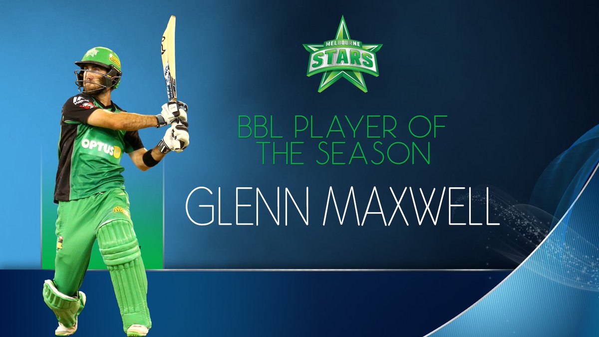 cricketvictoria's tweet photo. The @StarsBBL Player of the Season awards go to @eosborne67 and @Gmaxi_32 #TeamGreen πππ #CVStateAwards https://t.co/RGiR7nQt6L