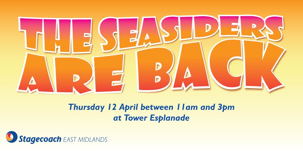 We’ve got an exciting announcement to share with you on 12th April… Come down to Tower Esplanade #Skegness for a day of family fun, and to be the first to hear the news #SkegSeasiders ➜ stge.co/eiO830j4Q2Z