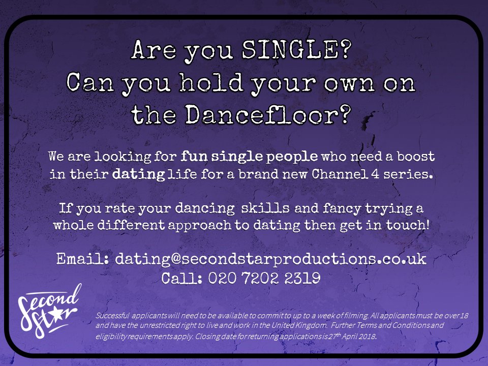 Calling all SINGLETONS who love a good boogie!! THIS is the show for you! Headed up by the incredible <a href="/AshleyBanjo/">Ashley Banjo</a> for <a href="/Channel4/">Channel 4</a>. #FlirtyDancing #FootlooseAndFancyMe  #CastingCall #PleaseRT