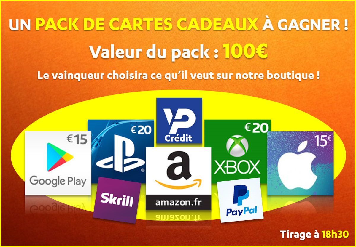 YouPassFR's tweet photo. #Concours
Un pack de cartes cadeaux à gagner 🎁

RT + FOLLOW @YouPassFR pour participer !

100€ de budget pour composer son pack ultime 💥
⚡ 1 gagnant à 18h30 ⚡ https://t.co/vdaNUSAUwF