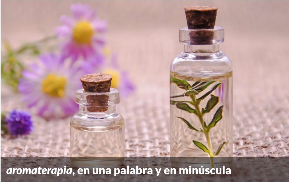 Fundeu's tweet image. La voz «aromaterapia» se escribe en una sola palabra y con minúscula, igual que «musicoterapia» y «cromoterapia»: bit.ly/2E3EMte. #recoFundéu