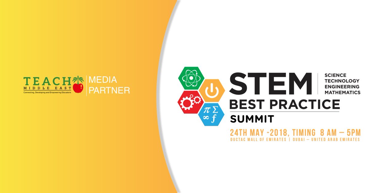 STEM Best Practice (@stembestpractic) on Twitter photo We are proud to announce our Media Partner <a href="/teachmiddleeast/">Teach Middle East Magazine</a> the premier magazine for educators and the entire education sector in the Middle East and beyond.
STEM Best Practice Summit Registration at ow.ly/MNHP50h0akL
#stembestpractice #Dubai #STEM #K12 #STEMeducation We are proud to announce our Media Partner <a href="/teachmiddleeast/">Teach Middle East Magazine</a> the premier magazine for educators and the entire education sector in the Middle East and beyond.
STEM Best Practice Summit Registration at ow.ly/MNHP50h0akL
#stembestpractice #Dubai #STEM #K12 #STEMeducation