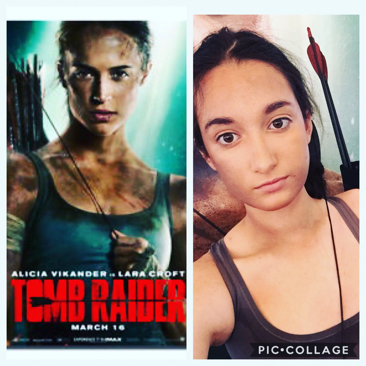 JasmineWeaver1's tweet photo. Tom Raider/ Lara Croft for my booking with the Branson IMAX last weekend got confused for the actual actress! @AliciaVikanderD #TombRaider #tombraidermovie #LaraCroft #bransonimaxpics https://t.co/nyMVZ6WGQp