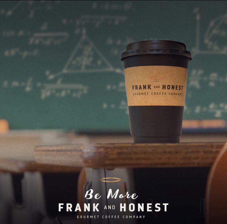 100% arabica beans from Brazil and Colombia is our idea of a perfect equation to #BeMoreFrankandHonest