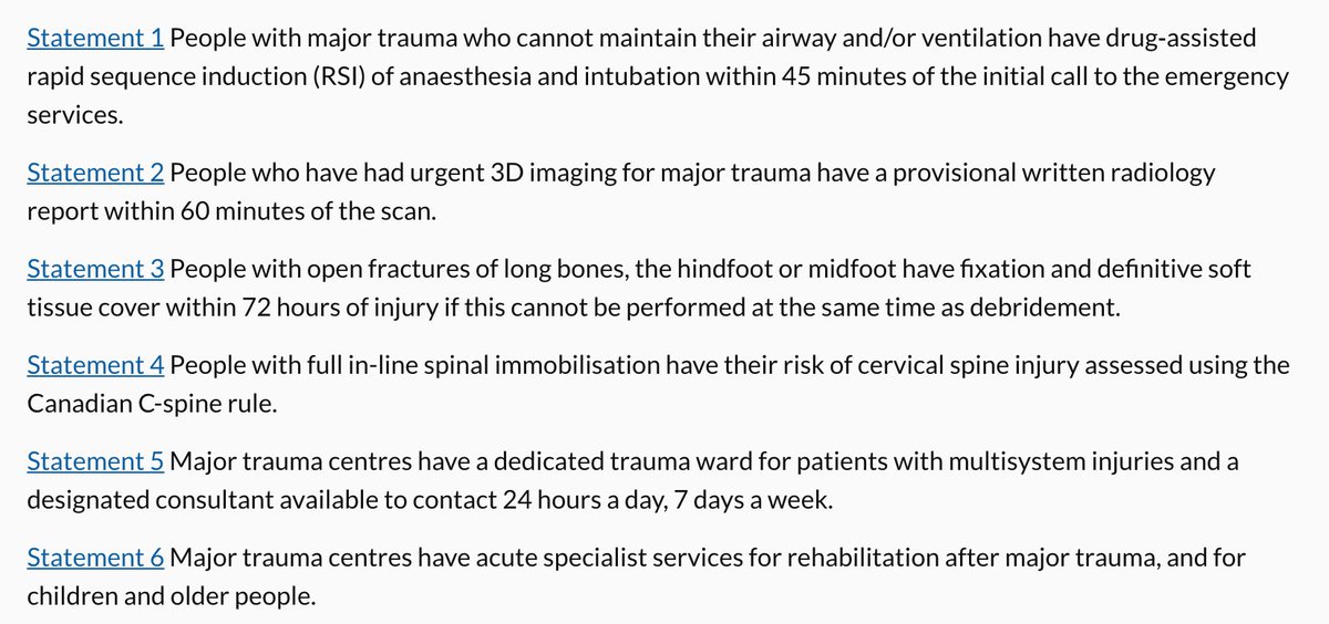 LeechCaroline's tweet photo. New quality standards out from NICE for major trauma https://t.co/9vjGaakeN0 https://t.co/Tf5NgTVfVb