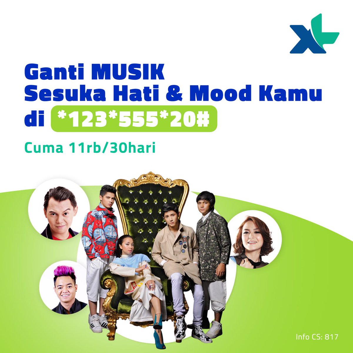 Selamat Pagi Minggu. Hai Kamu, kamu mau Ganti Suara Tut Tut Tut di Hp kamu sama Musik sesuka hati &amp; Mood kamu ?
 Caranya gampang banet tinggal call di *123*555*20# khusus pengguna <a href="/myXL/">XL</a>