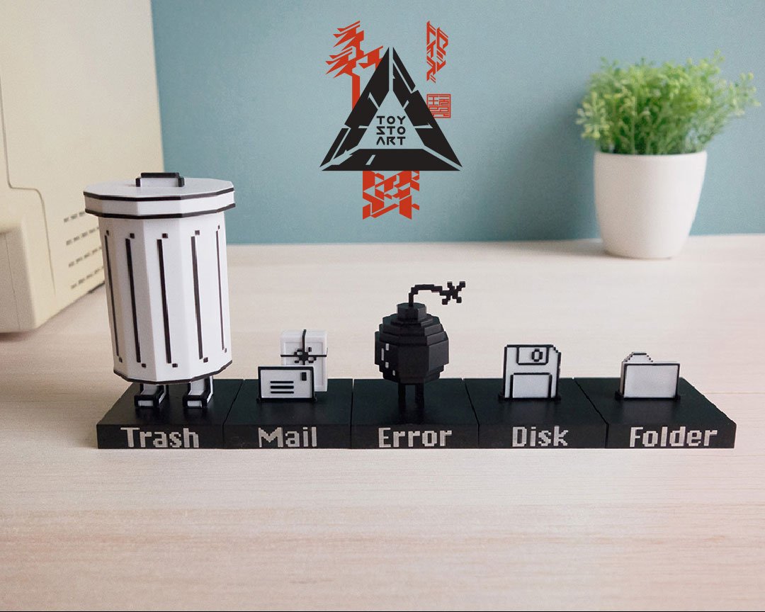 toystoart's tweet photo. 緊急発表！Playsometoysの新商品” Trashbot &amp; Friends”が明日お昼12時よりToys to Artにて予約開始！Classicbotと組みあわても単独でも遊べる楽しいセットとなっていますので購入は早めに！
.
#toystoart #classicbot #playsometoys #trashbot #bombbot #ライフスタイル https://t.co/jqJ5IM5Z1c