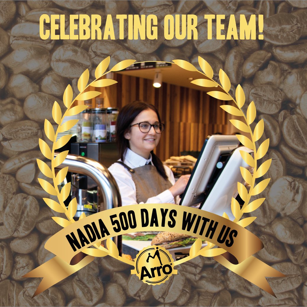 Arro_Coffee's tweet photo. Celebrating our team; 500 days with us Silvia and Nadia. Thanks for your work. Your success is Arro's success. #arrocoffee #celebratingourteam https://t.co/ngB5DMQjGw