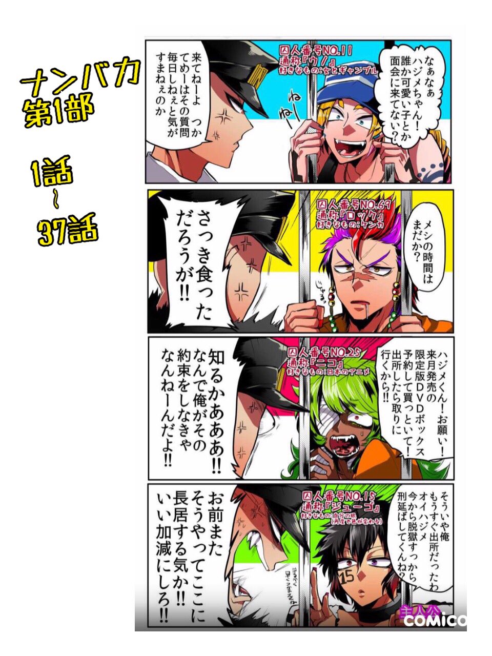 双又翔 10 12ナンバカ掲載終了 ナンバカの1部 2部 3部まとめました ちょいちょい番外編だったり特別編だったりも挟んでありますがナンバリングだけ抜き出すとこんな感じです 現在アプリ版では第1部の24話まで無料で読めます Vwv た