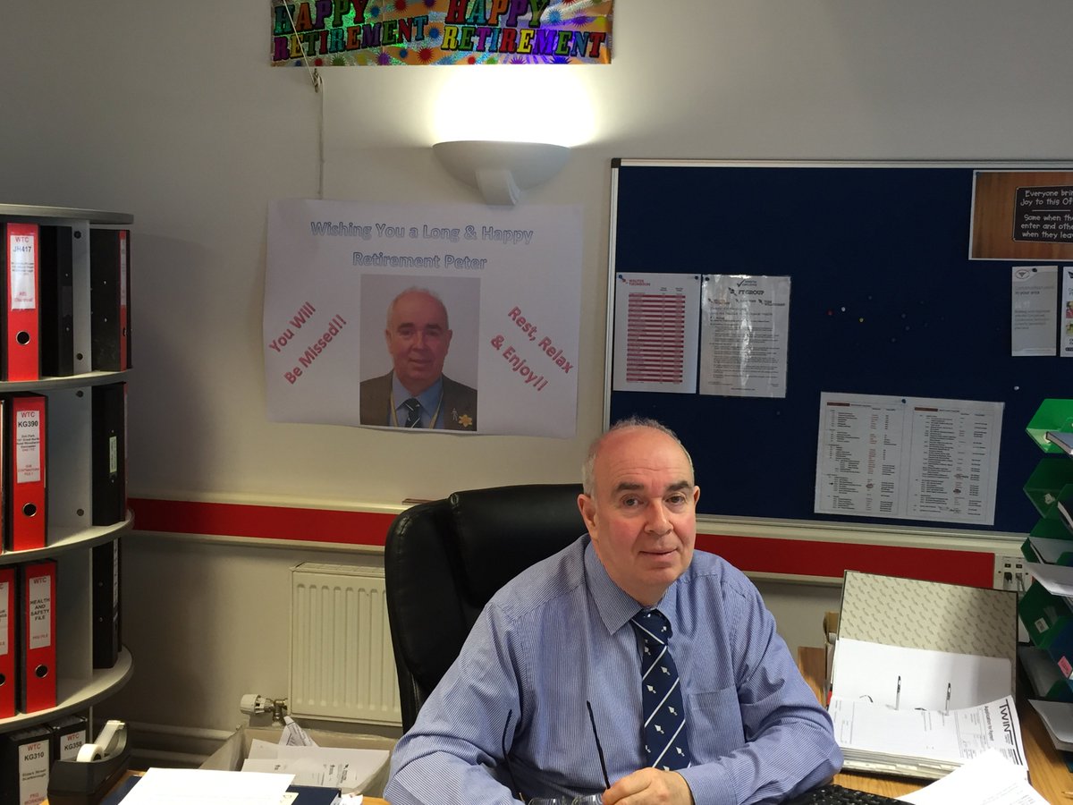 WalterThompsonL's tweet image. Wishing Contracts Manager, Peter Goodburn, a very long and happy retirement, last day in the office today after 11 years here at Walter Thompson's.  All the best Peter, you will be missed! #retirement #farewell #wontbethesame