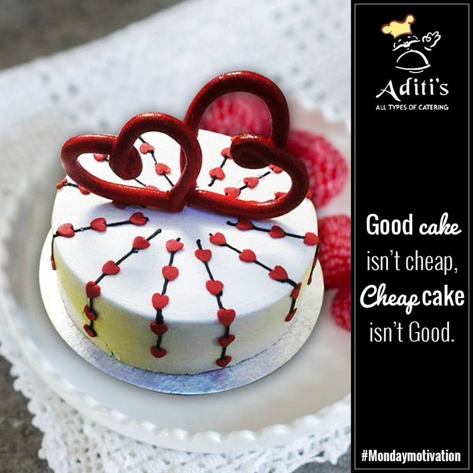 aditicaterers71's tweet image. A good cake brings out the goodness in you. Don’t go for cheap cakes; go for a cake which adds a smile to your face and day. 
#Mondaymotivation #cakes #goodcake #aditis #yummylicious #cakelovers #cakeaddict