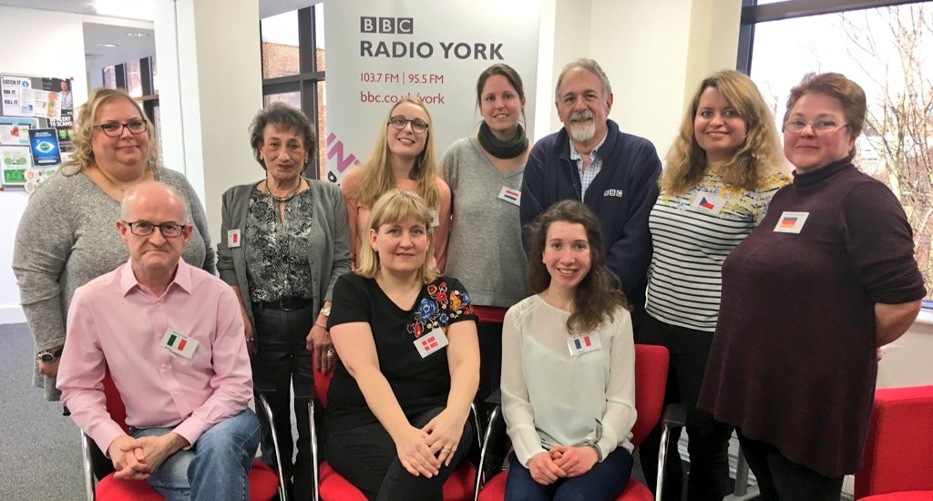 joncowap's tweet photo. With one year to go until #Brexit it’s been great to chat to guests from #York &amp; N #Yorkshire who are originally from other #EU countries on @BBCYork - Some enthusiastic about the future....But many with concerns &amp; questions. https://t.co/JdEK6bp64Z