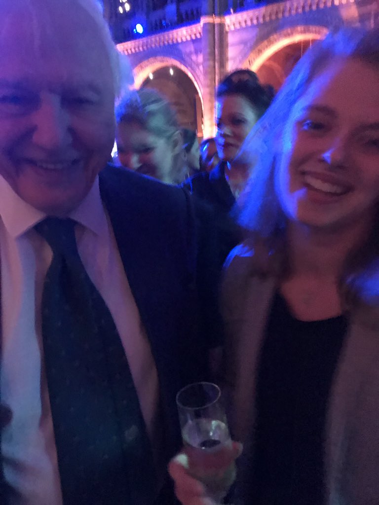 What an honour to meet David #Attenborough last night at the @DefraGovUK #OurOceans event at the @NHM_London #lifegoals