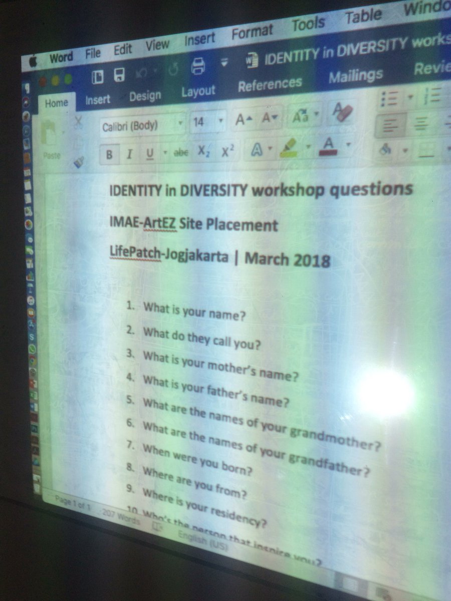 now.. workshop with Grasyntha C. Mellanie