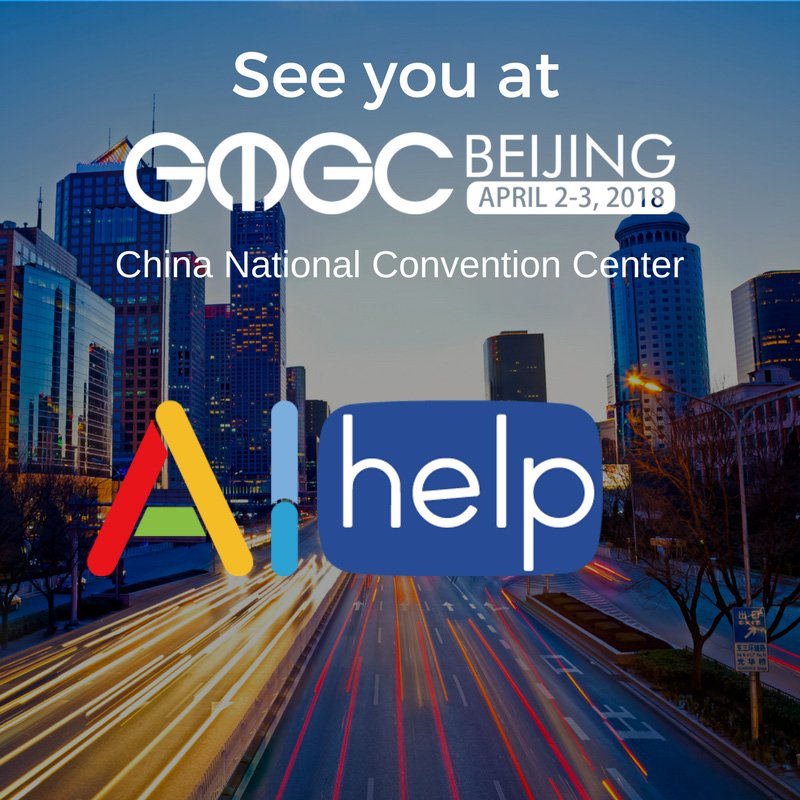 AIhelp1's tweet image. We are on the edge of the technology trends and now actively attending @thegmgc Beijing. #AIHelp team excited to meet you there.
#gmgcbeijing #Chatbot #facebookbot #customersupport