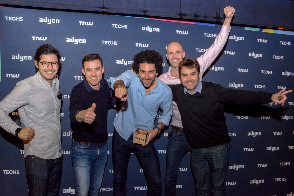 Fred Mazzella (@mazaic) on Twitter photo #Tech5 La tech en pleine forme !
Bravo à <a href="/aircall/">Aircall</a> et aux autres lauréats <a href="/backmarket/">Back Market</a> <a href="/talent_io/">talent.io</a> @teemo_france <a href="/MisterFly_fr/">MisterFly 🌴☀️</a>.
Merci <a href="/Adyen/">Adyen</a> et @TheNextWeb pour l'organisation du prix France du concours #Tech5. #Tech5 La tech en pleine forme !
Bravo à <a href="/aircall/">Aircall</a> et aux autres lauréats <a href="/backmarket/">Back Market</a> <a href="/talent_io/">talent.io</a> @teemo_france <a href="/MisterFly_fr/">MisterFly 🌴☀️</a>.
Merci <a href="/Adyen/">Adyen</a> et @TheNextWeb pour l'organisation du prix France du concours #Tech5.