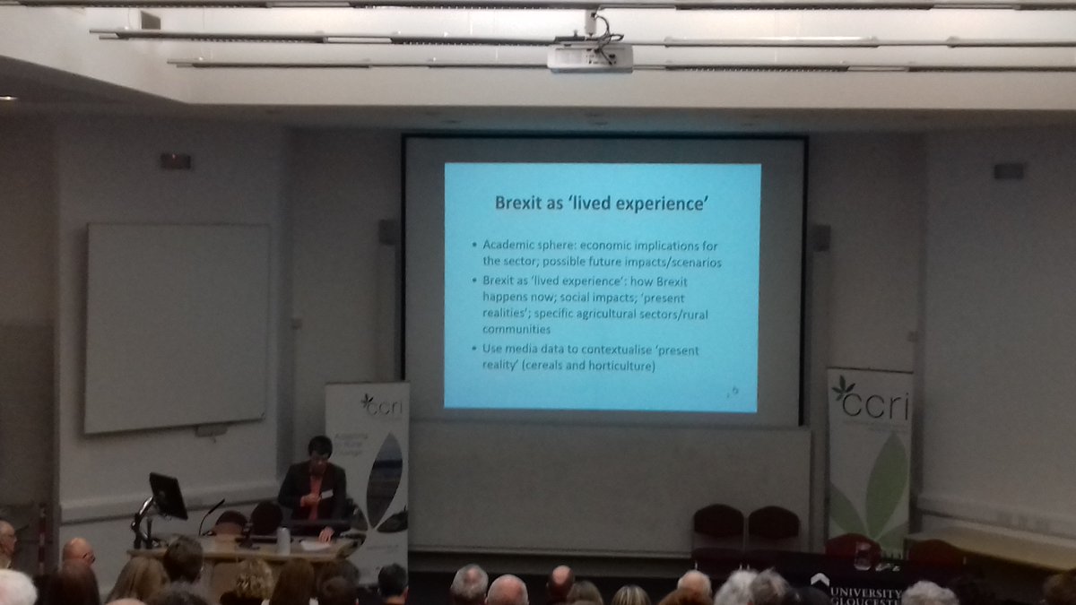 CCRI_UK's tweet photo. "Brexit is happening now, not in the future" - quote from @DamianMaye presentation at 'Growing the Future' Conference #CCRI2018 @RuralResearcher https://t.co/YclREwSRVS