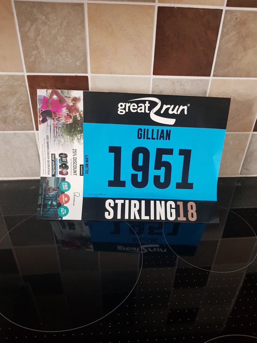 So this has just arrived 🙈🏃‍♀️ number for Stirling marathon
