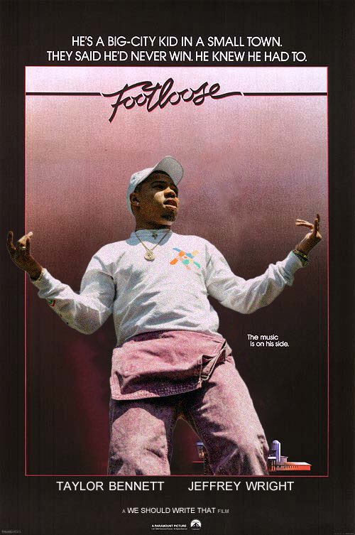 WeWriteThat's tweet photo. What if a promoter and his DJ brother move from Chicago to a rural town where partying is illegal? #WeShouldWriteThat retells ‘Footloose’ for #tbt https://t.co/LHtlvlcwS7 https://t.co/CsH6HXKY9U