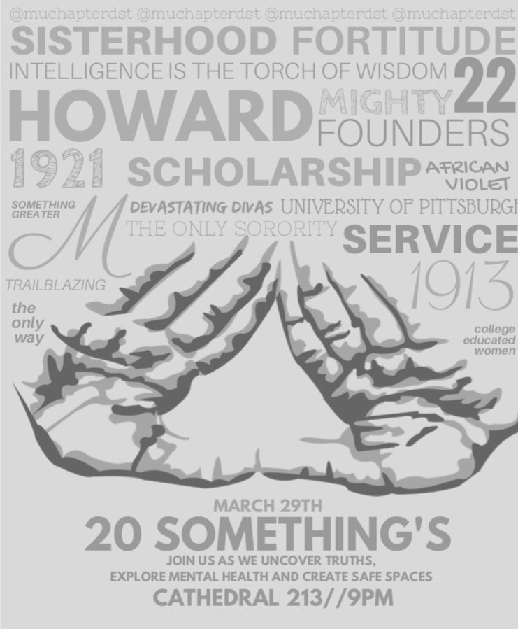 MuChapterDST's tweet image. Room Change: 213 Cathy ••• Tonight is a night you definitely don’t want to miss. Join us as we discuss the hardships of being a college student and break down the walls and stigma of mental illness.