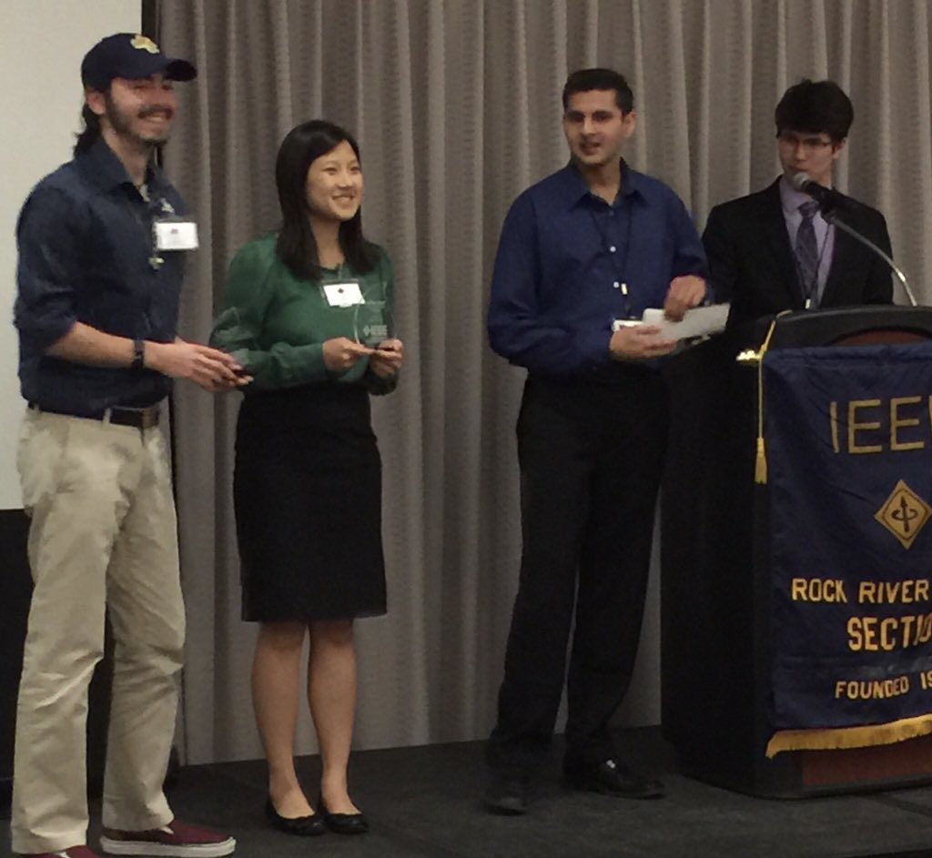 EE_NotreDame's tweet photo. Congrats #NDEE Linda Gong & James Weitzel 🥇in the Arduino/Circuit Comp. & 🥇in Project Showcase Comp @IEEEorg Student Leadership Conference. 👏🏻👏🏻 GO ND 👏🏻💪🏻💪🏻🍀 #forceforgood #circuit #ladyengineers #WEE #studentleaders #studentleadership https://t.co/xOXX5ULAOF