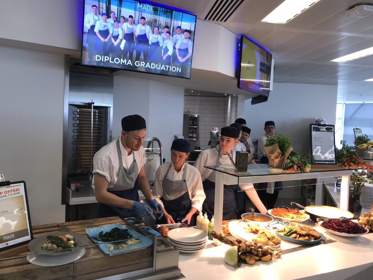 Excellent day seeing the progress that these chefs have made as they graduated today 👏🏻🤗🏆🍾 #peopleexcellence #foodexcellence #proud #futuretalent #welldone <a href="/dwbridge1/">David Bridge</a> <a href="/Simonprice8/">Simon price</a> <a href="/HilaryJobbins/">Hilary Jobbins</a> <a href="/UK_ISSLeonardo/">ISS_Leonardo</a> <a href="/PetraBliss/">Petra bliss</a> <a href="/The_Murph01/">Anthony Murphy</a> <a href="/EBolotiuch/">Ewelina Bolotiuch</a> <a href="/Abi_vizor/">Abi vizor</a> <a href="/bathroadfood/">@bathroadcatering</a>