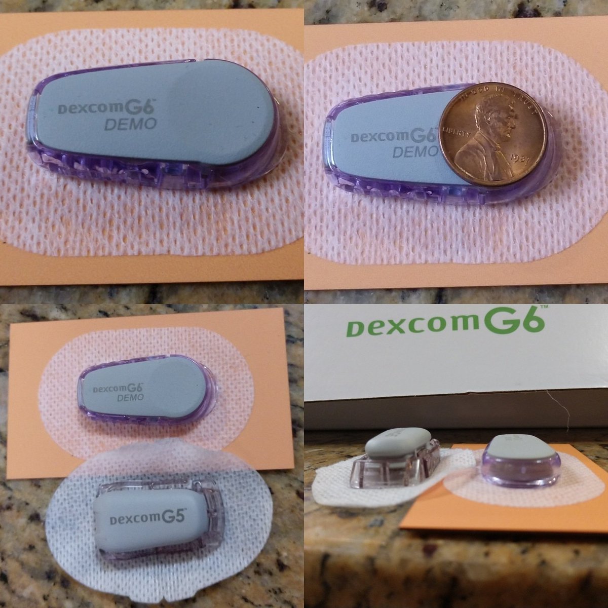 DiabetesMine on X: Size comparison of the new Dexcom G6 transmitter (demo  version, at least) with the G5 transmitter. -MH  / X