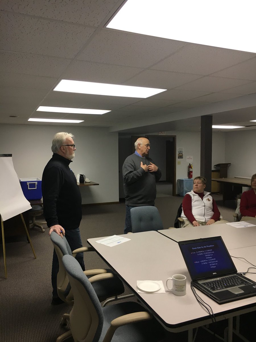 ISU Plant Path &amp; Agronomy group visiting to learn about local cooperatives.