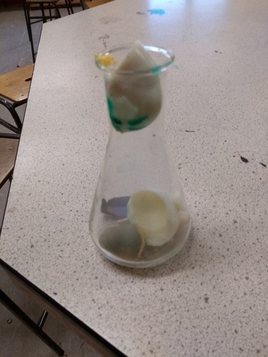 ScienceNCS's tweet photo. Happy Easter everyone! Our eggsperiment didn't go so well today! #eggcitingstuff #eggstremescience #acrackingtime #hardboiledfun #noyokes #comingoutofourshell https://t.co/urP4f7ES5L