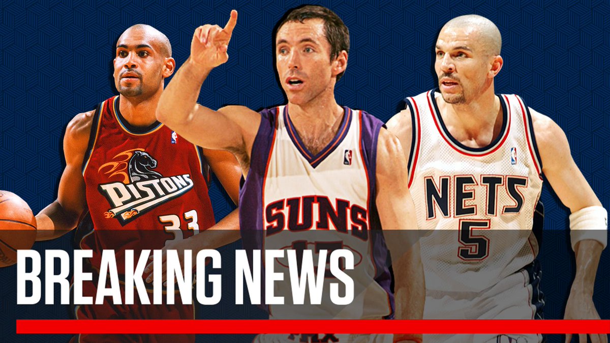 SportsCenter's tweet image. Jason Kidd, Steve Nash and Grant Hill each have been notified of their inductions into the 2018 Naismith Basketball Hall of Fame class. (via @wojespn)