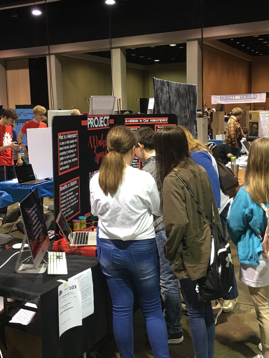 RGordonAdams's tweet photo. Presenting to the judges at STLP state. #lovenewportschools https://t.co/kPo1T8eiKc