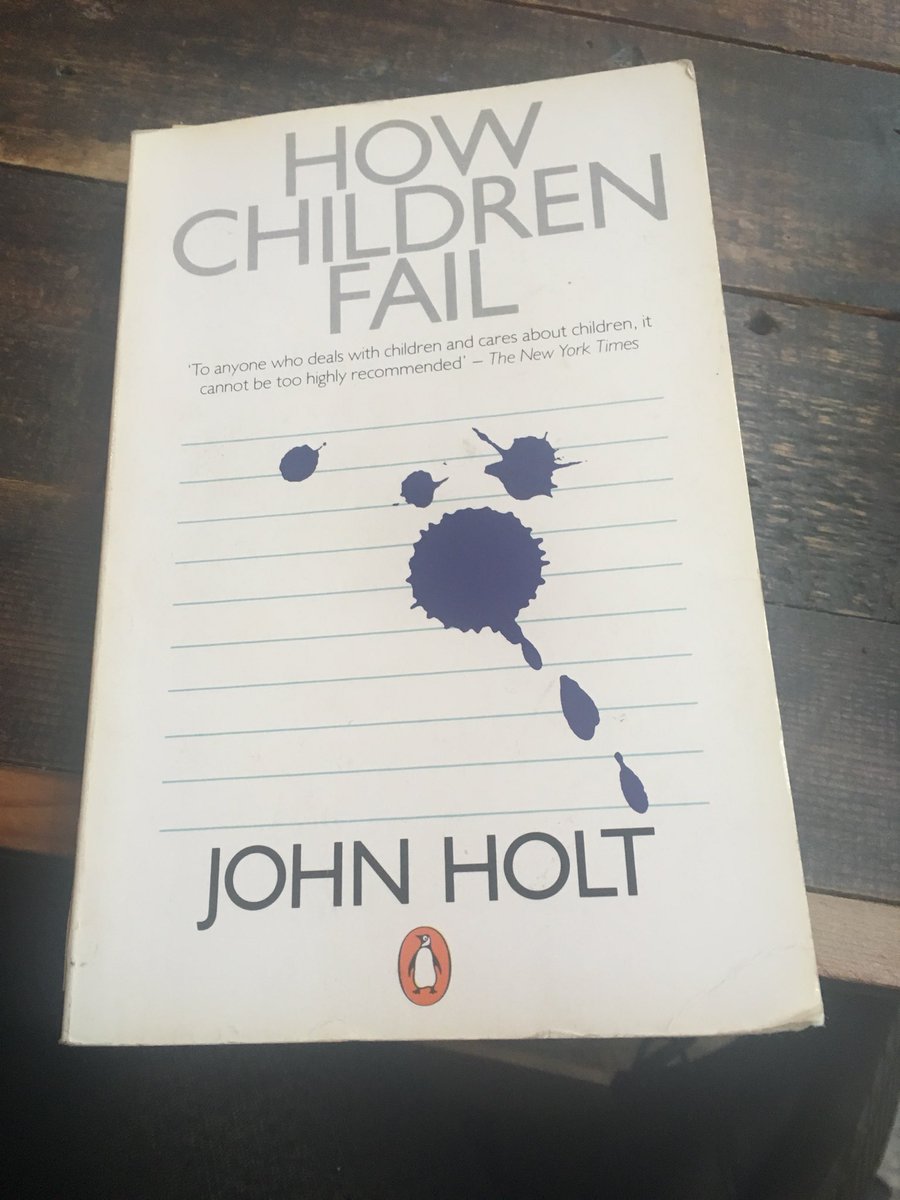 k_atthestudio's tweet photo. Finally finishing this book ! One of many unfinished books on my bookshelf . #HowChildrenFail #JohnHolt #failure https://t.co/g4Q77zKyUc