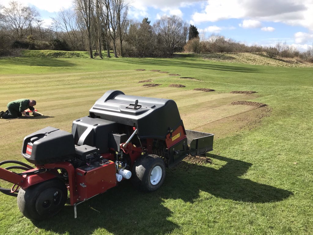 cc_golfscapes's tweet image. Busy week for C&amp;amp;C this week @MAGCagronomy @MoorAllertonGC finally able to finish areas #dryconditions also #toroprocore @SouthLeedsGolf