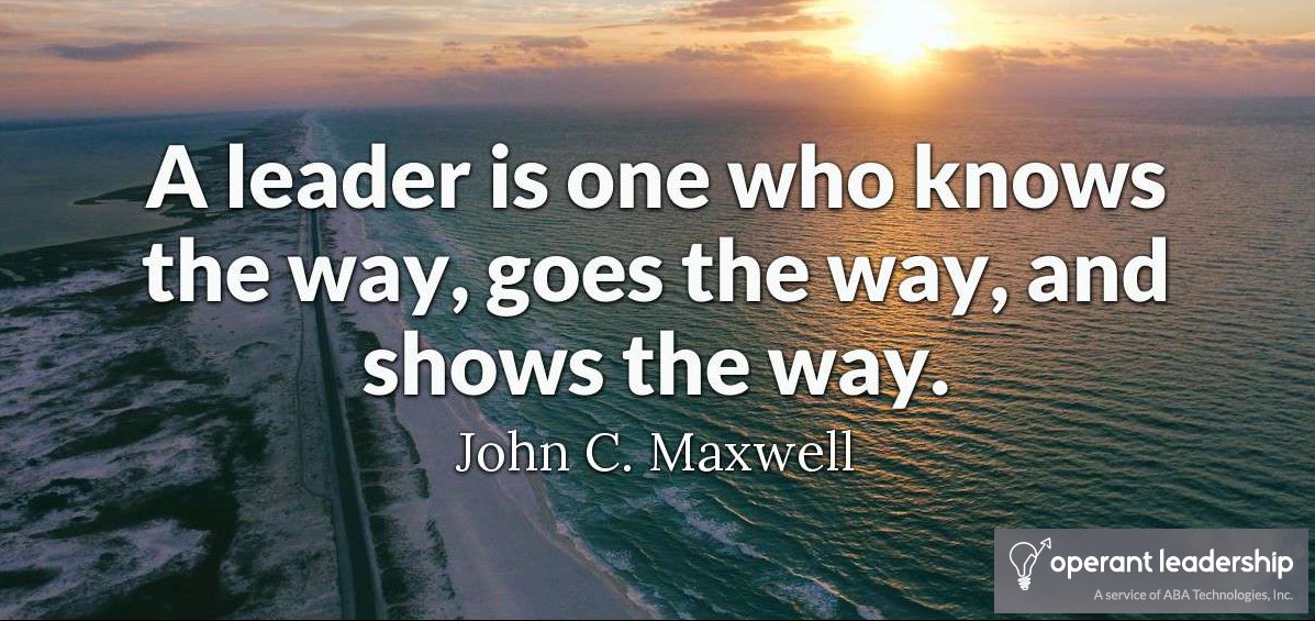 OperantLeaders's tweet image. Learn about true leadership @ OperantLeadership.com.
#TrueLeadership #ThursdayThoughts #LeadershipLessons #LeadershipDevelopment