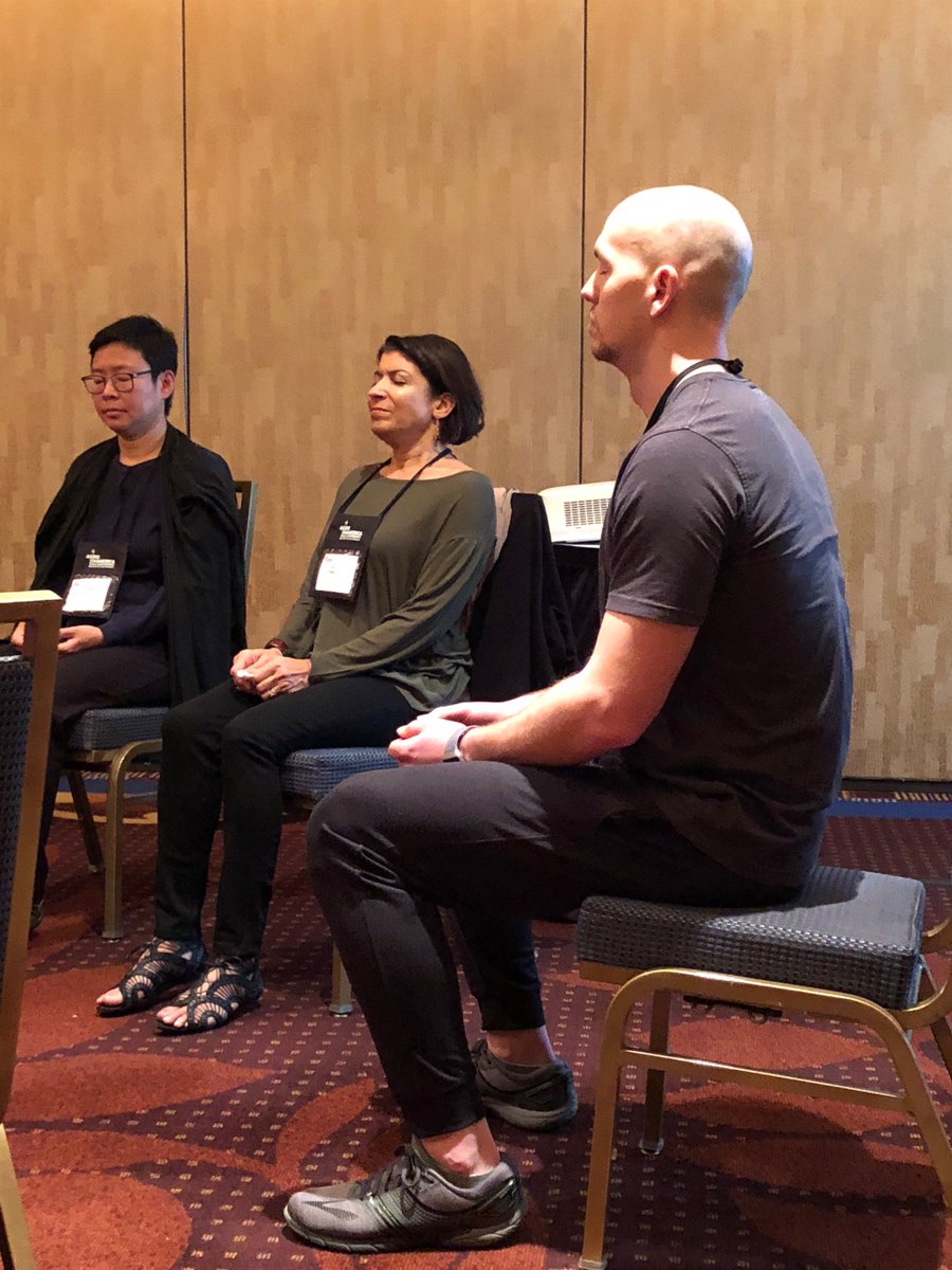 TBH_BrainHealth's tweet photo. From this mornings Total Brain Workout session with James Lewis of Duke Center for Living. A terrific, lively session working out body, mind and spirit!
#thebrainbuzz ##AiA18 @ASAging https://t.co/m919Kk0knZ