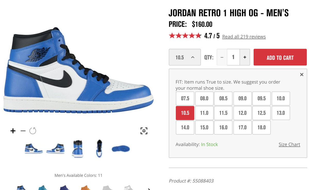 jordan 1 game royal foot locker