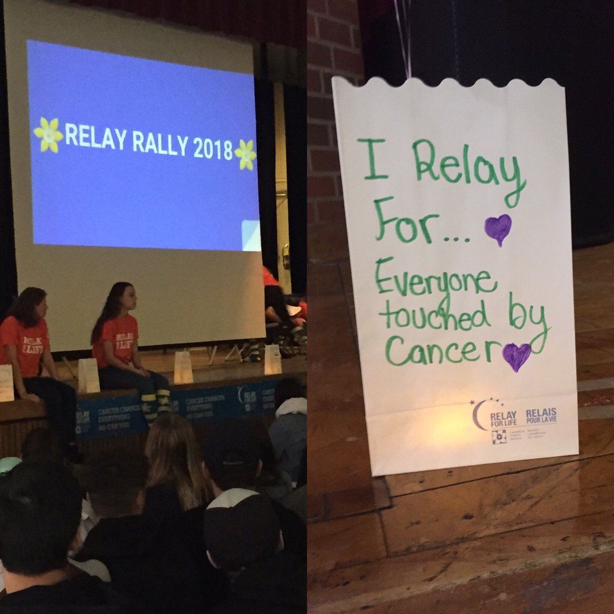 DilnazGarda's tweet photo. Awesome rally by AHS students who are working hard to raise $$ for @RelayForLife   Countdown is on for an important cause! https://t.co/C3NKKY9UxK