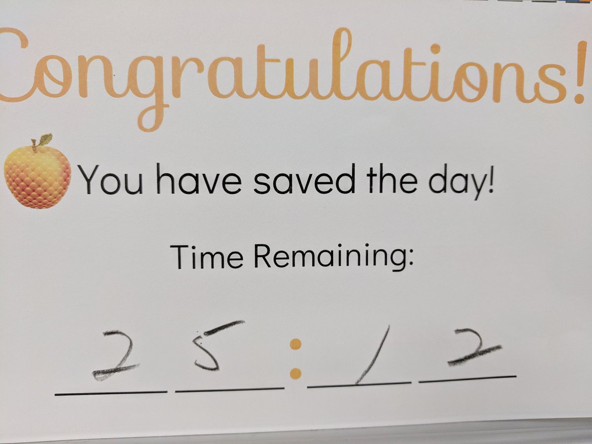 RootITF's tweet photo. Mrs. Helsel's second period fifth grade class solved The Fraction Thief Breakout and beat first period by 6 seconds! #math5NF6 #math5NF7 @stemrootelem @RootElem @KateHelsel https://t.co/waEukG3Lpv