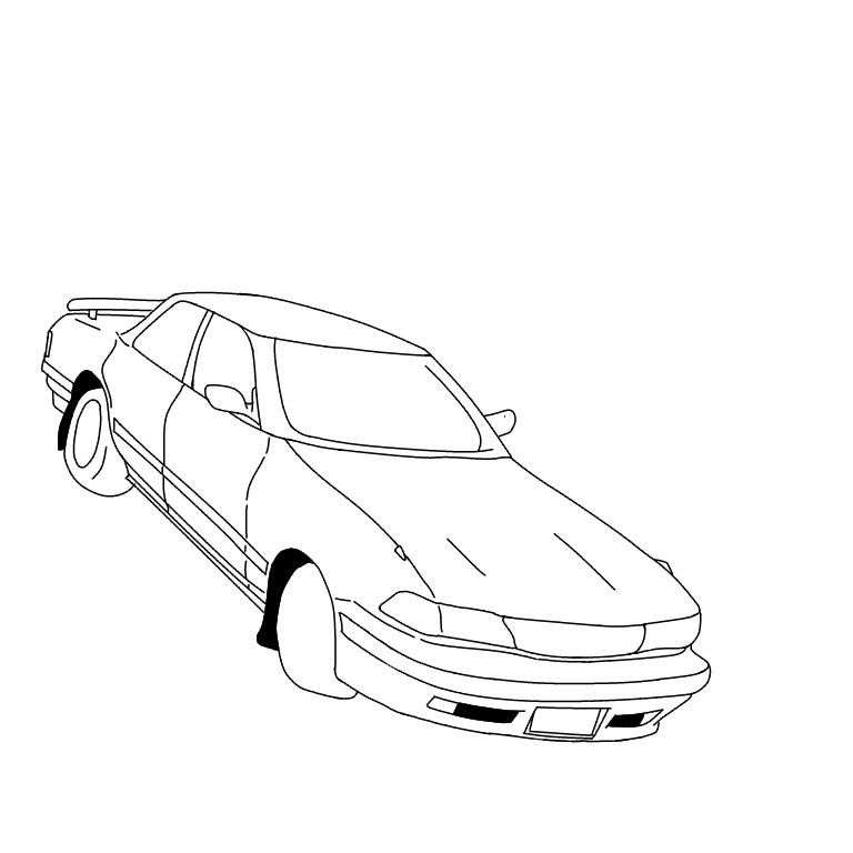 yuto_R35's tweet image. #Markll  #車  #アナログ  #デジタル化  #途中結果 
車のツヤ感出すの難しいからまた今度にしよう♪ sketch.pixiv.net/items/90174541…