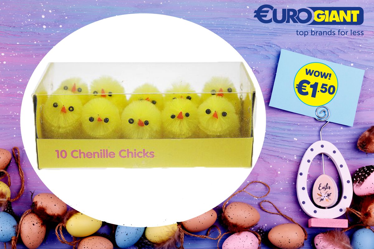 10pk Chenille Chicks only €1.50 WOW!