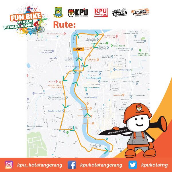 Kota_Tangerang's tweet photo. Hei Warga Kota Tangerang
Apa Kabar Semua?
Ada Lagi Nih Program Sosialisasi Pilkada Kota Tangerang Yang Melibatkan Partisipasi Masyarakat Luas. Jangan Sampai Ketinggalan... Ikuti FUN BIKE PILKADA DAMAI
#bebashoax #PilkadaKotaTNG2018 #BersamaSukseskan #pilkadadamai https://t.co/o5Jebmrxlk