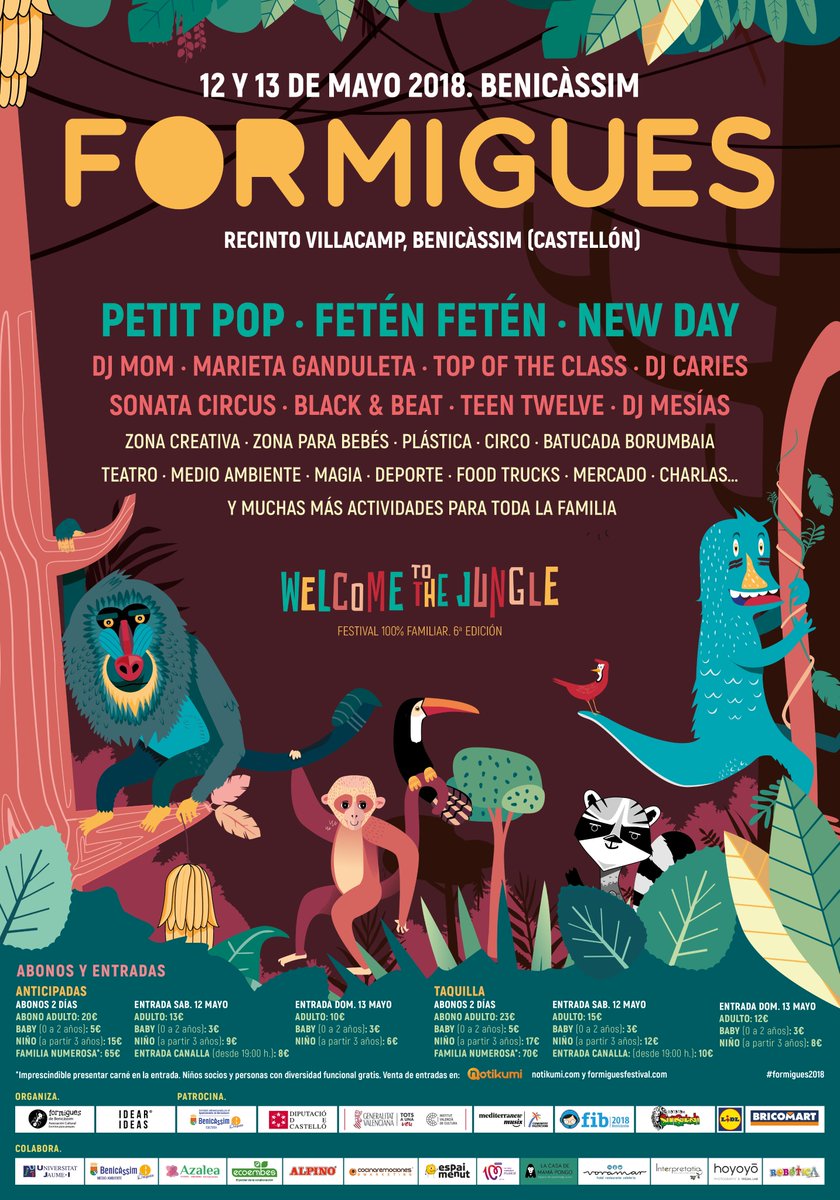 CARTEL FORMIGUES FESTIVAL 2018!