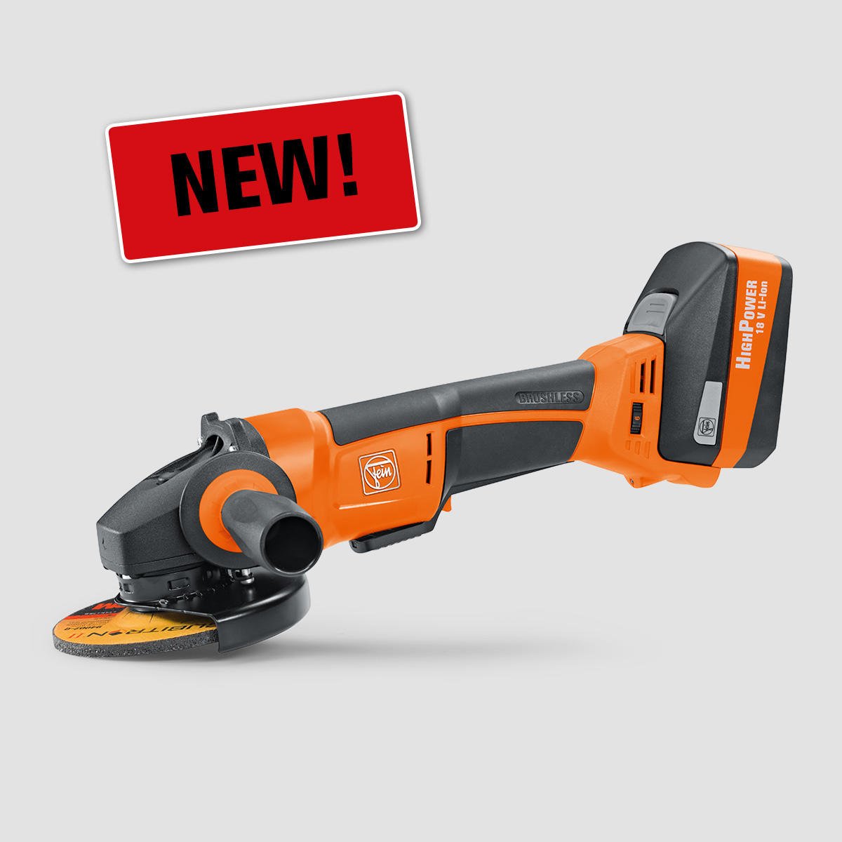 Da isser! 😊

Nach dem Osterfest in den Regalen: der neue FEIN Akku-Winkelschleifer mit innovativem und staubgeschütztem FEIN PowerDrive Motor. Wir freuen uns auf eure Meinungen!