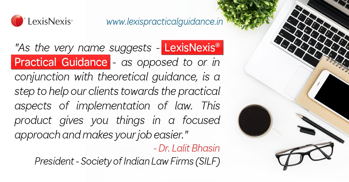 LexisNexisIndia's tweet photo. Many of them have praised it! 

It’s your turn to experience the new style of working, click here @ https://t.co/znlMrzhNf8

#LexisNexisIndia #LexisPracticalGuidance #LexisPG #PracticalGuidance #LegalWorkflowSolutions https://t.co/xNRjQEcE2B