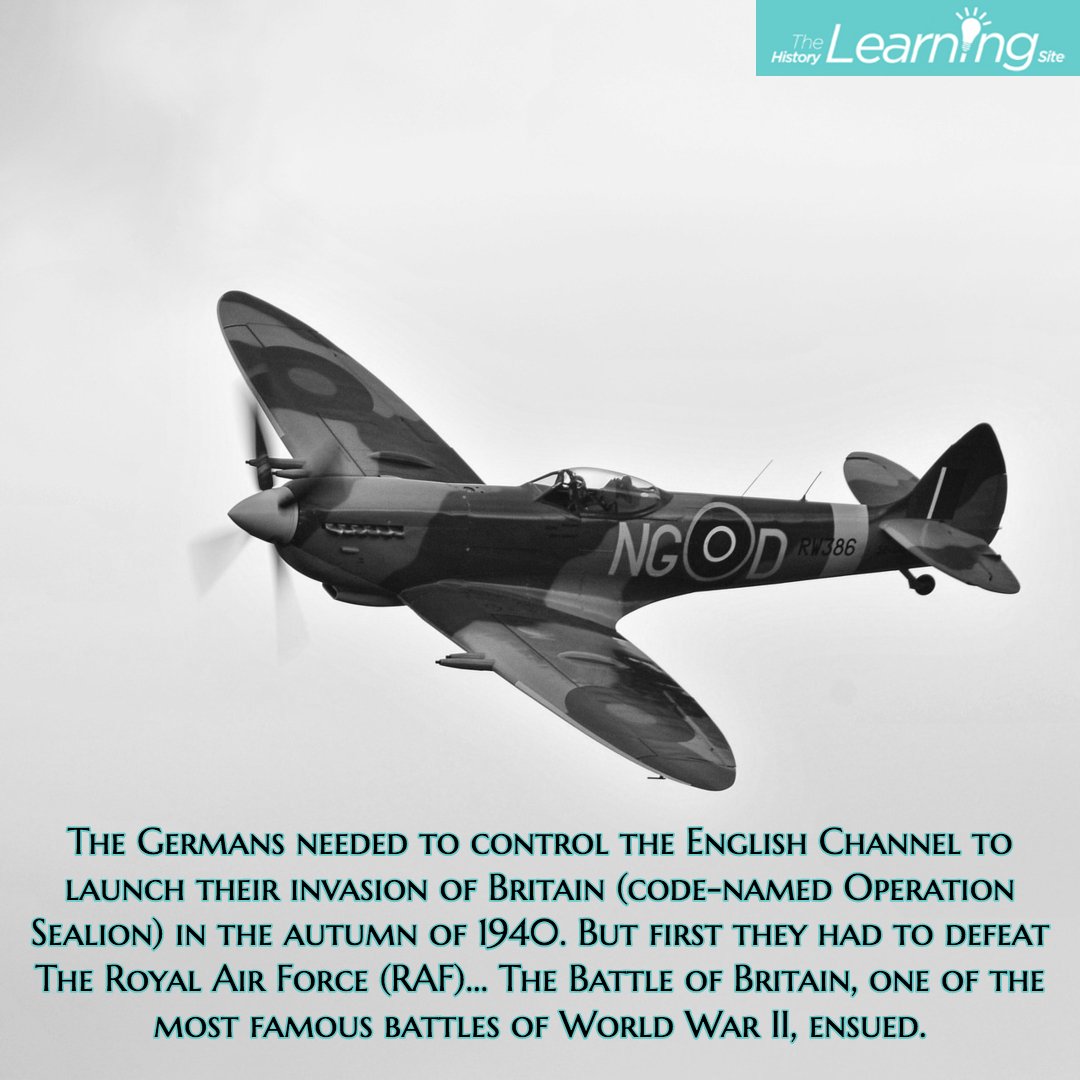 To mark 100 years since the inception of the The Royal Air Force on 1 April 1918, there are events planned around the country this week raf.mod.uk/raf100/whats-o… 

Read up on the Battle of Britain – one of WWII's most famous air battles at historylearningsite.co.uk/?s=Battle+of+b… 

#WhatsOn #RAF100