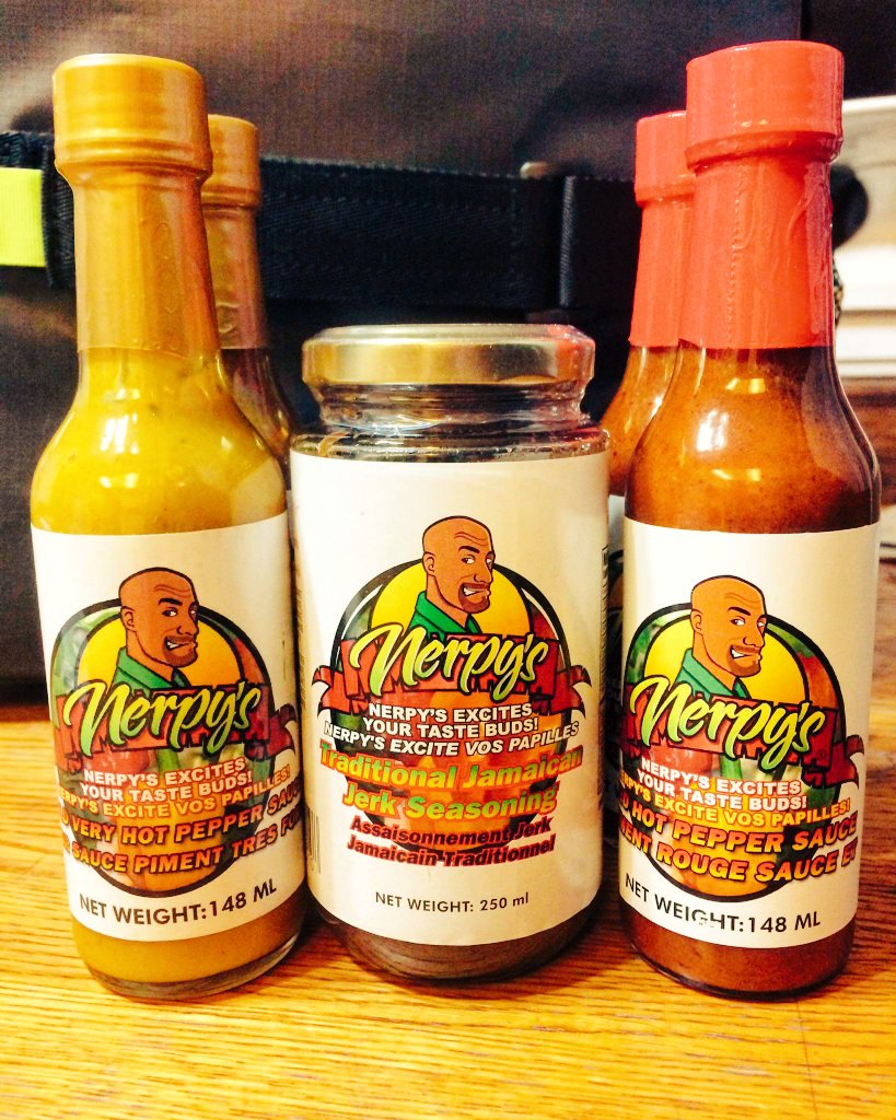 nerpys's tweet photo. #Nerpys #Hotsauces &amp; #Jerkseasoning now available @ #FarmersDaughterMarket 118 Highway 60 #Huntsville, ON #NiceItUp! https://t.co/FPiTciKEIP